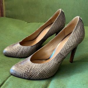 Coach Snakeskin Pump